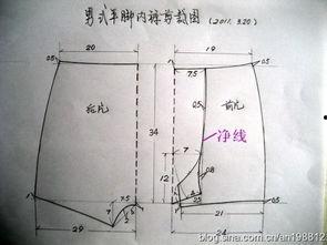 成人男休闲短裤裁剪图视频